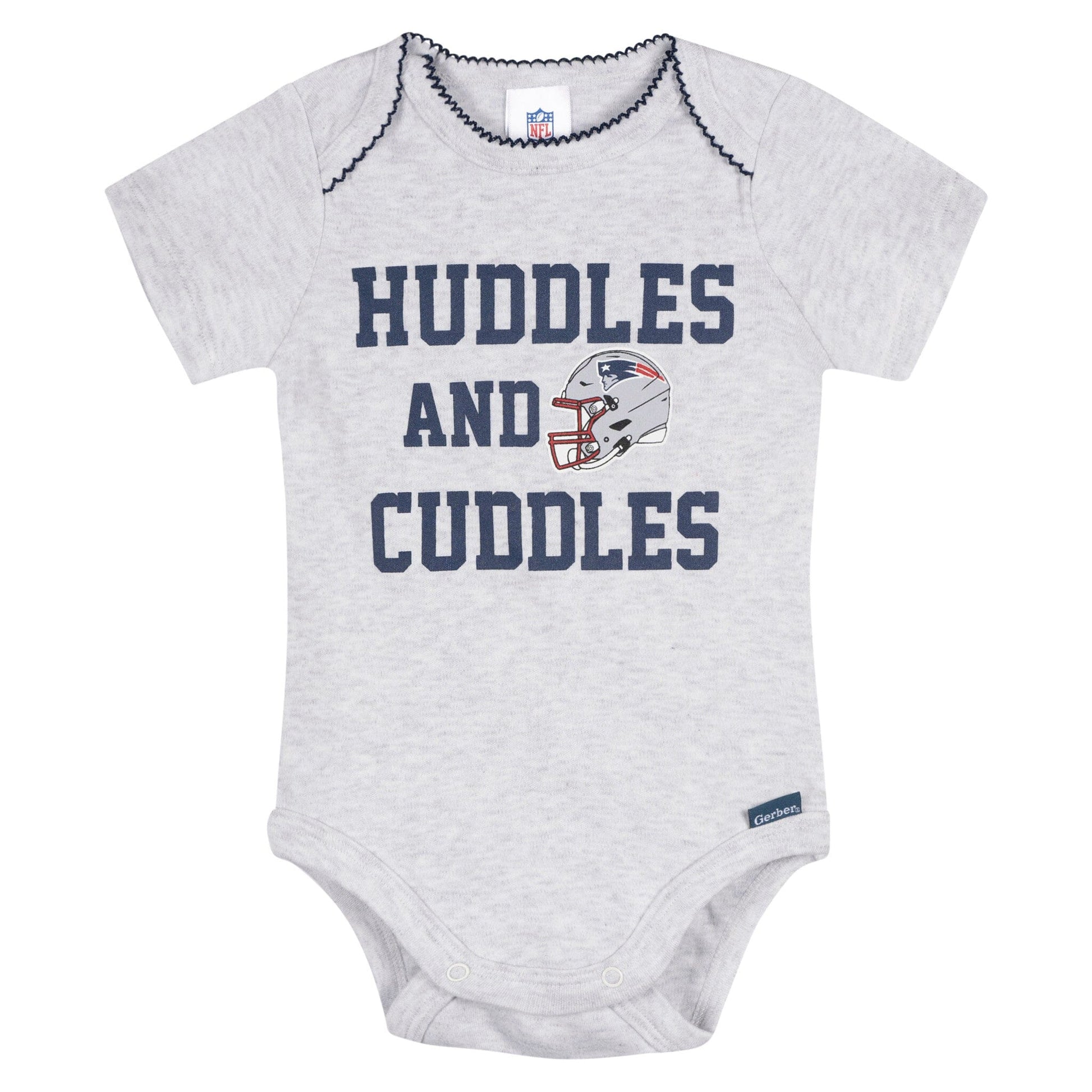 3-Pack Baby Girls New England Patriots Bodysuit Set Onesies Bodysuits NFL 