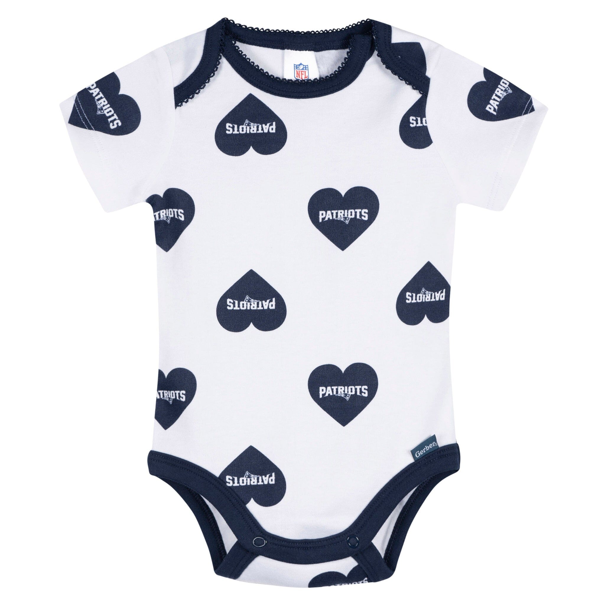3-Pack Baby Girls New England Patriots Bodysuit Set Onesies Bodysuits NFL 