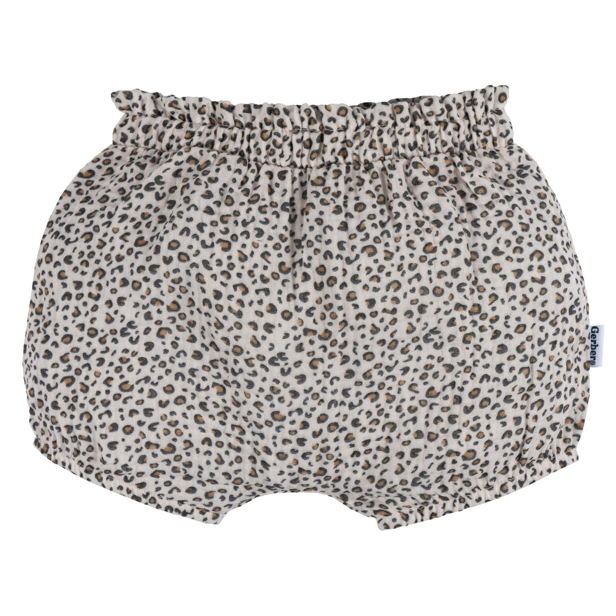 3-Pack Baby Girls Pink/Leopard/Grey Gauze Bubble Short