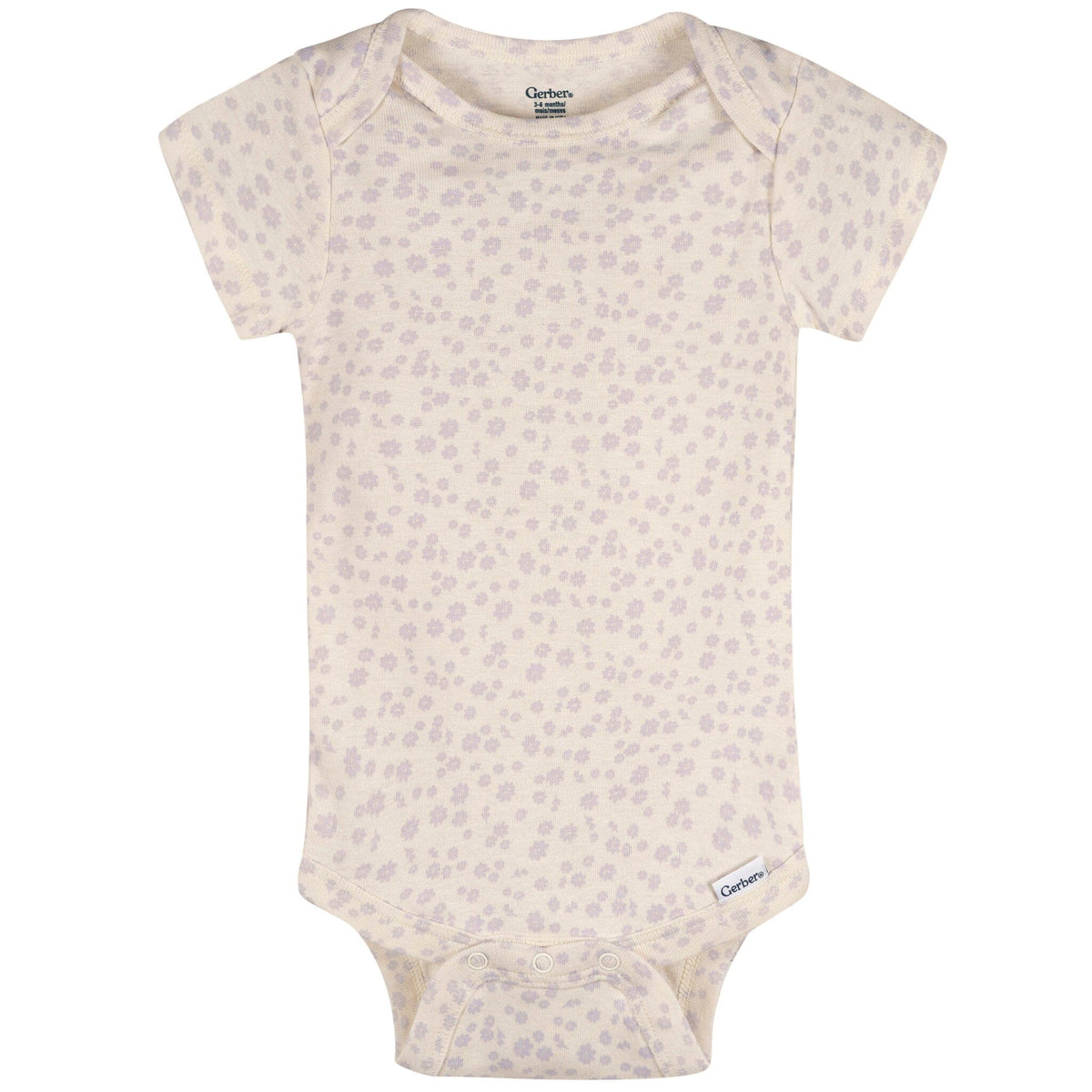 3-Pack Baby Girls Purrrfect Kittens Short Sleeve Onesies® Bodysuits Onesies Bodysuits Gerber® 