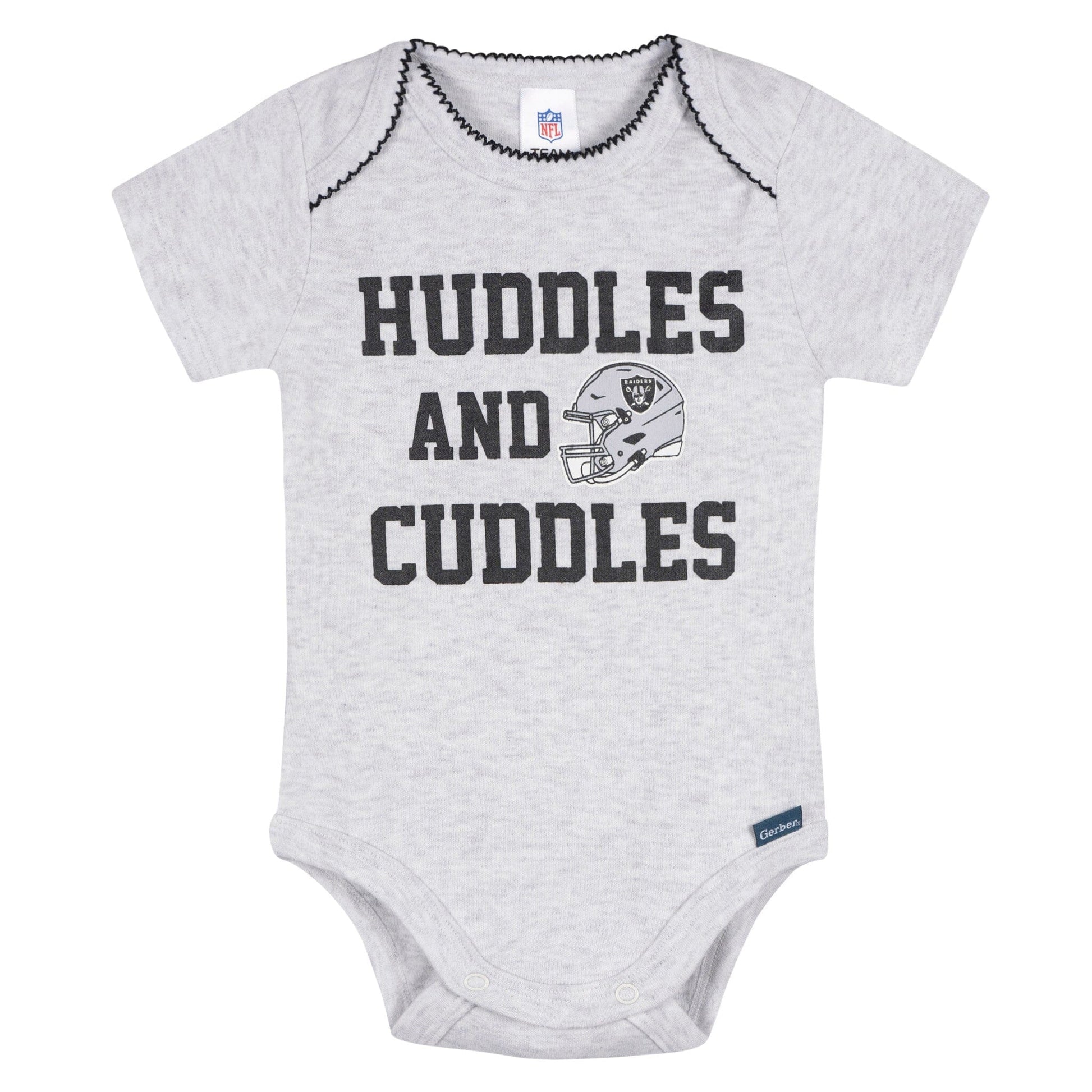3-Pack Baby Girls Las Vegas Raiders Bodysuit Set Onesies Bodysuits NFL 