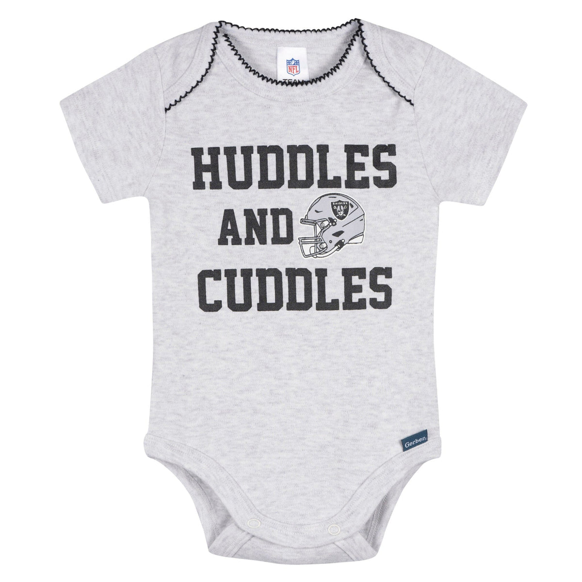 3-Pack Baby Girls Las Vegas Raiders Bodysuit Set Onesies Bodysuits NFL 