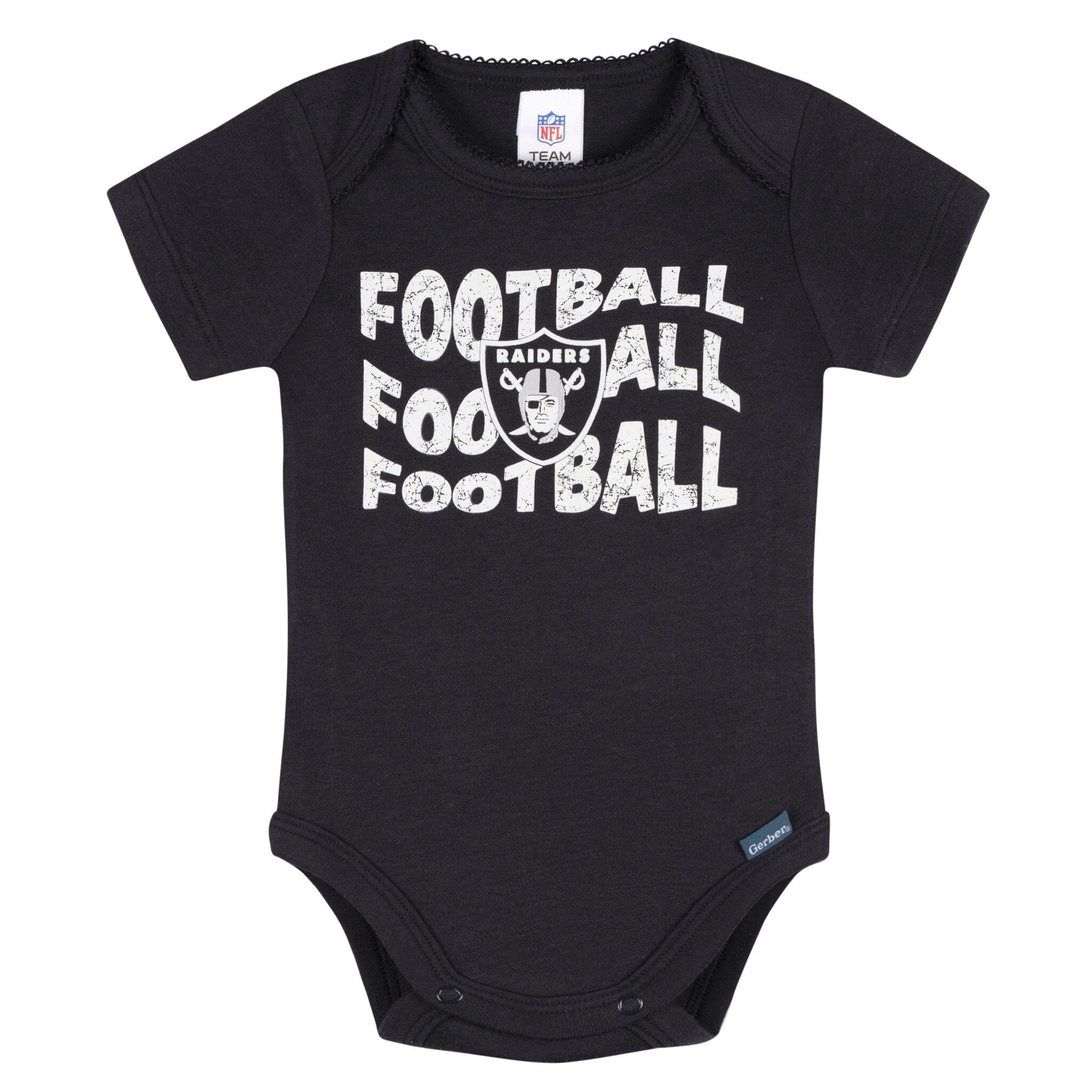 3-Pack Baby Girls Las Vegas Raiders Bodysuit Set Onesies Bodysuits NFL 