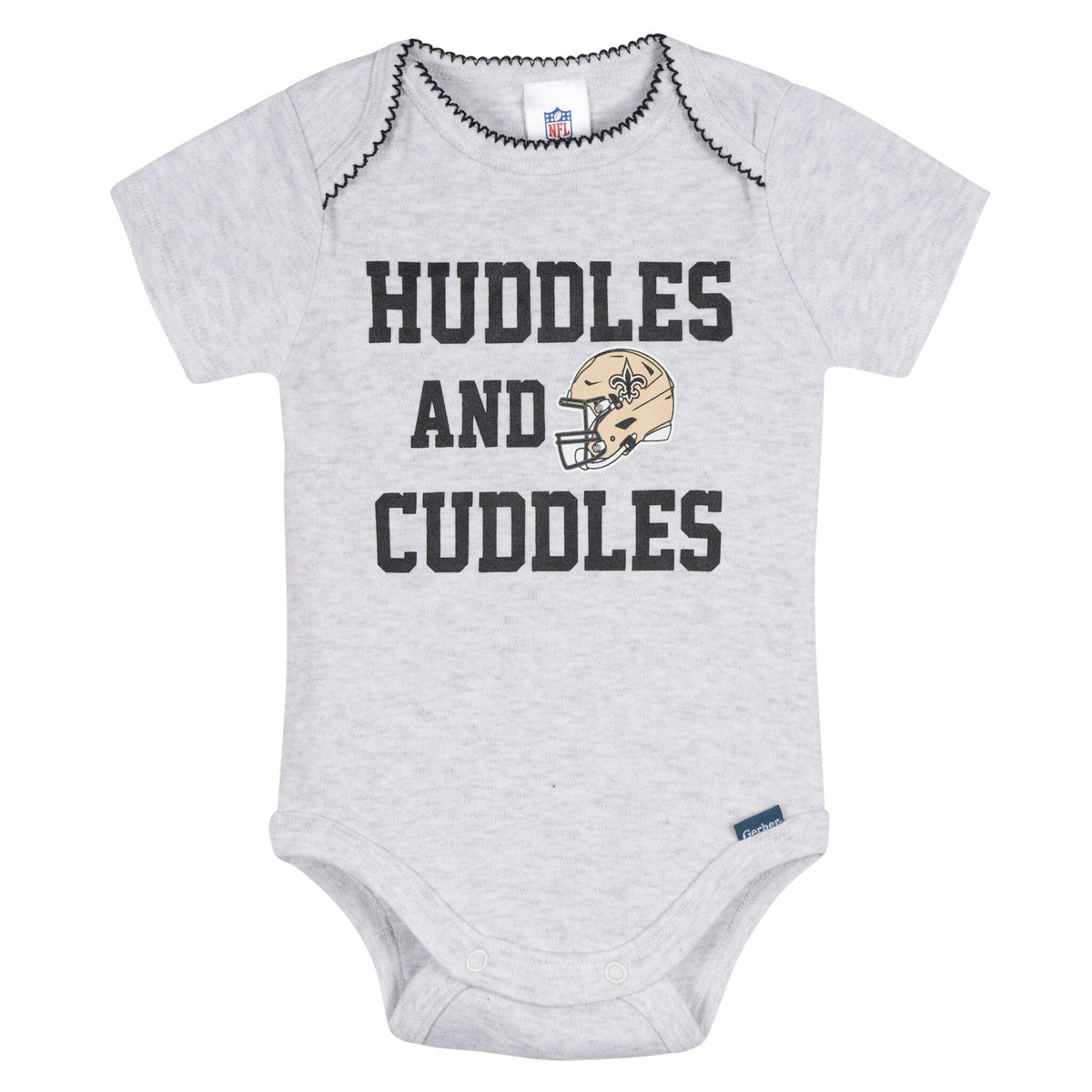 3-Pack Baby Girls New Orleans Saints Bodysuit Set Onesies Bodysuits NFL 