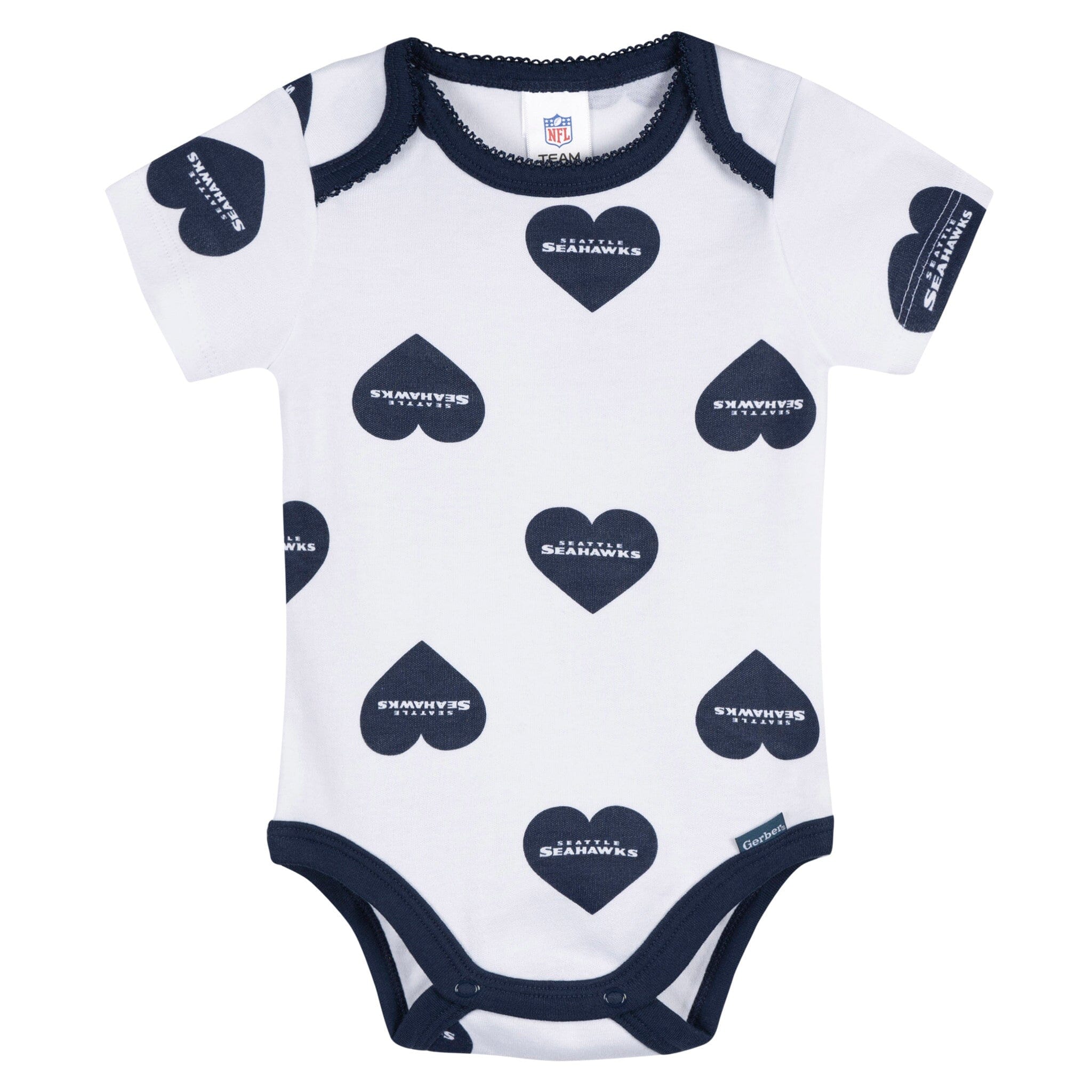 3-Pack Baby Girls Seattle Seahawks Bodysuit Set Onesies Bodysuits NFL 