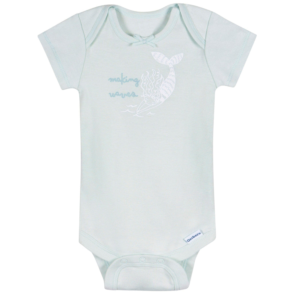 3-Pack Baby Girls She Sells Sea Shells Short Sleeve Onesies® Bodysuits Onesies Bodysuits Gerber® 
