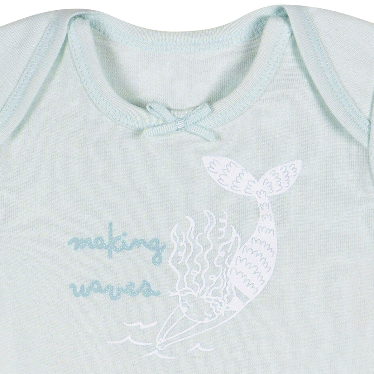 3-Pack Baby Girls She Sells Sea Shells Short Sleeve Onesies® Bodysuits Onesies Bodysuits Gerber® 
