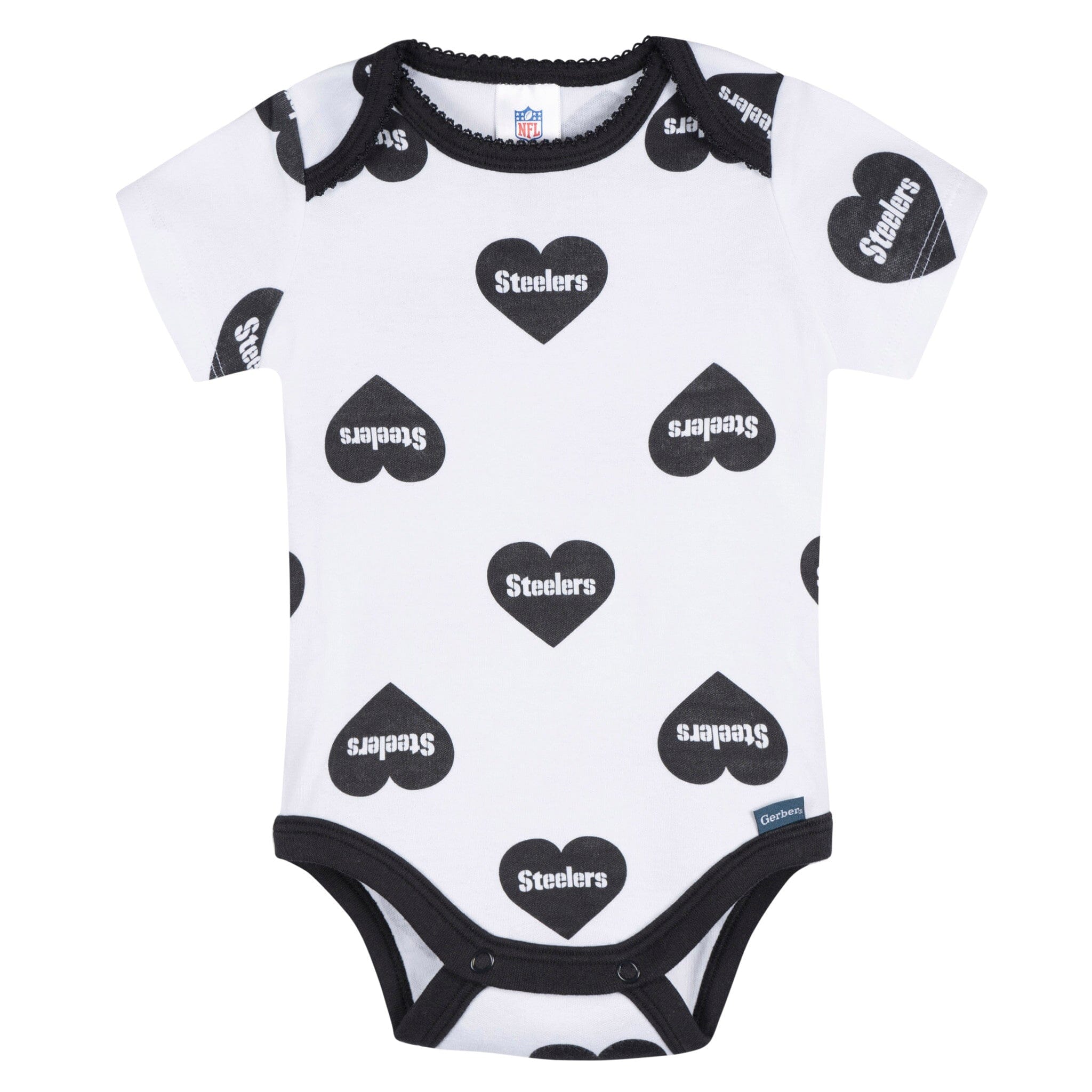 3-Pack Baby Girls Pittsburgh Steelers Bodysuit Set Onesies Bodysuits NFL 