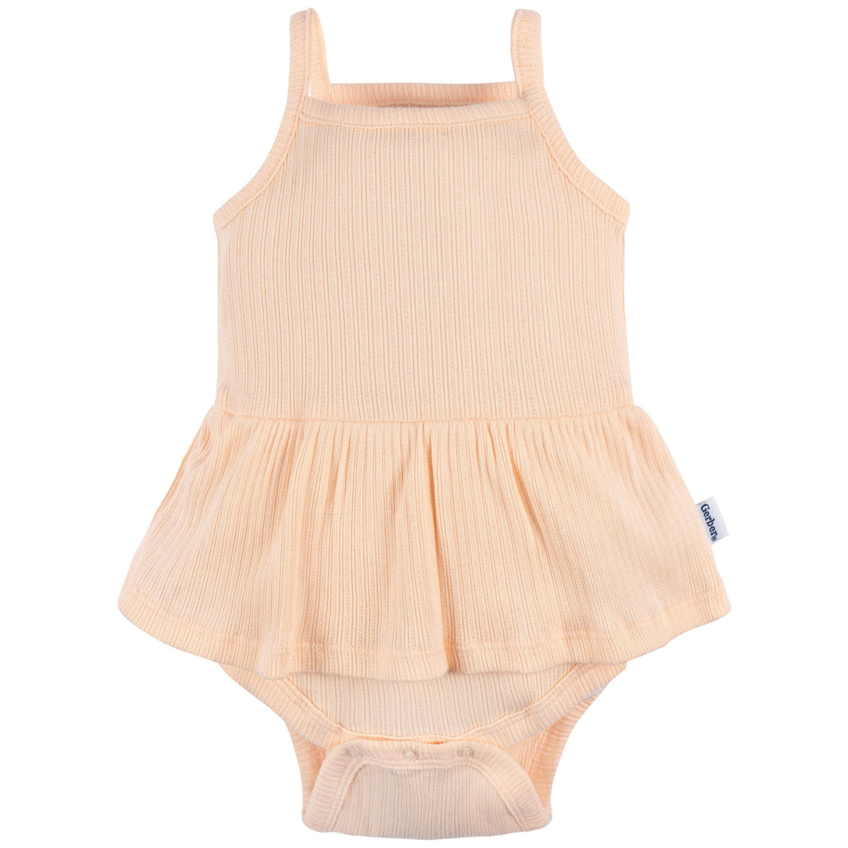 3-Pack Baby Girls Purple, Oatmeal, & Peach Sleeveless Skirted Onesies® Bodysuits