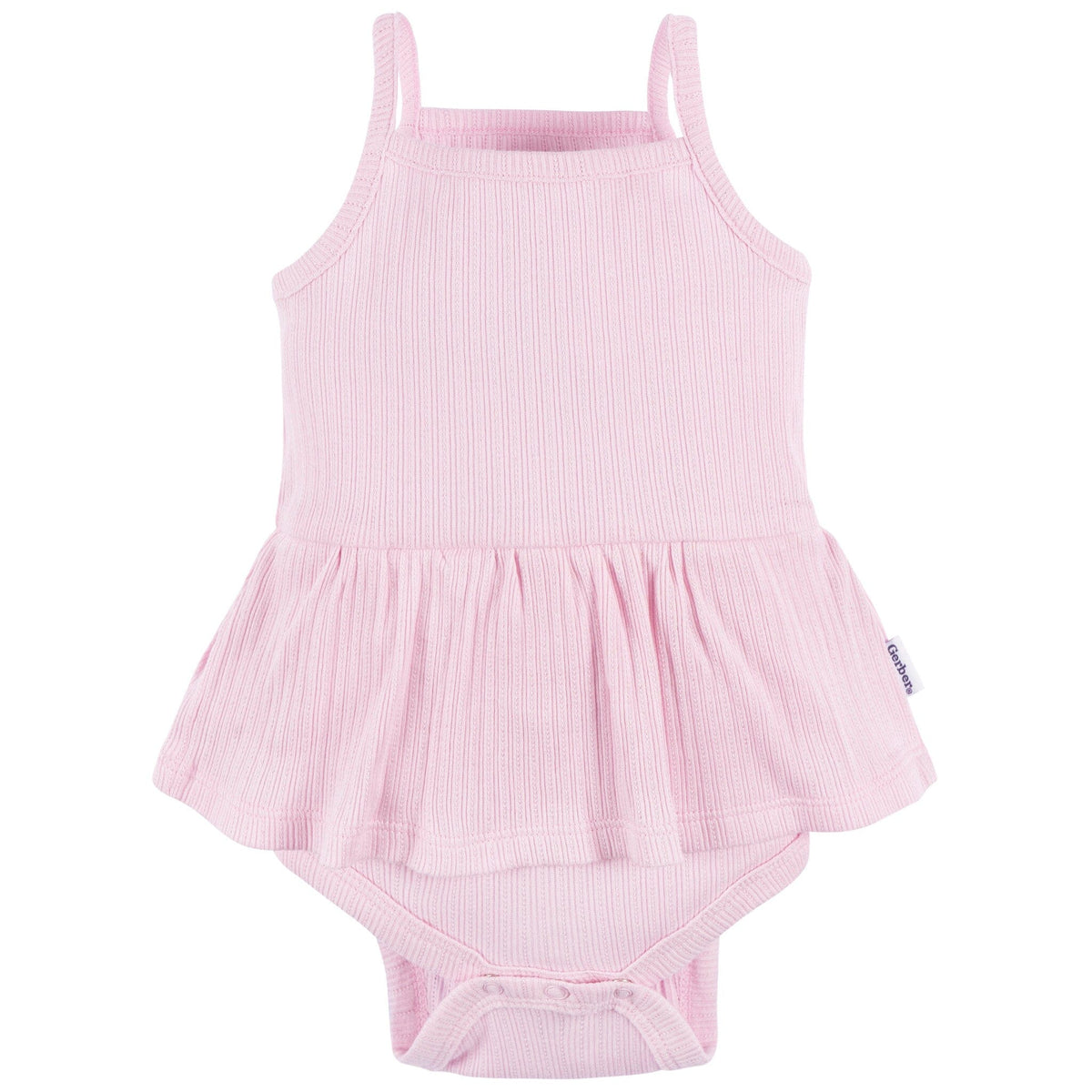 3-Pack Baby Girls Purple, Oatmeal, & Peach Sleeveless Skirted Onesies® Bodysuits