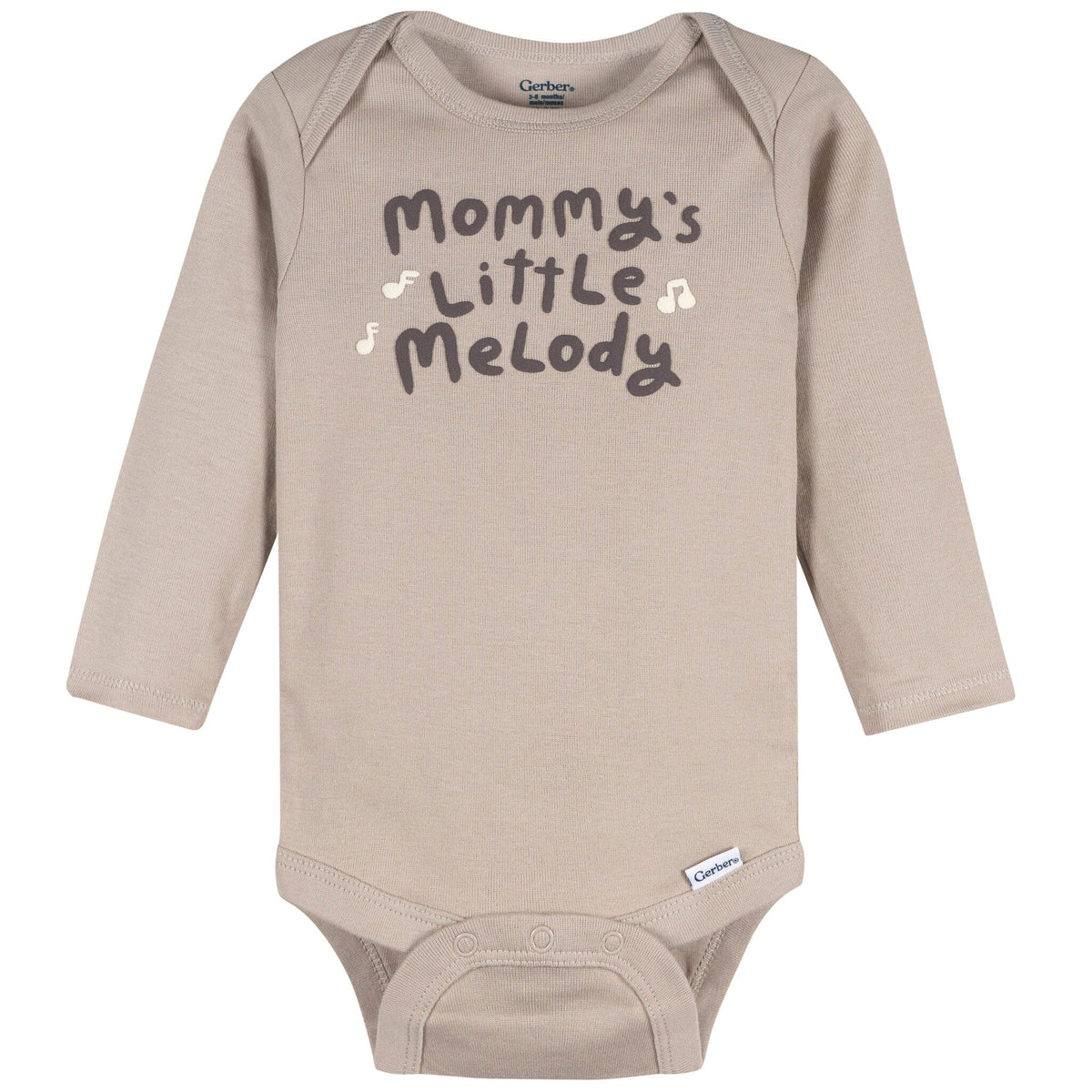 3-Pack Baby Neutral Little Melody Long Sleeve Onesies® Bodysuits Onesies Bodysuits Gerber® 