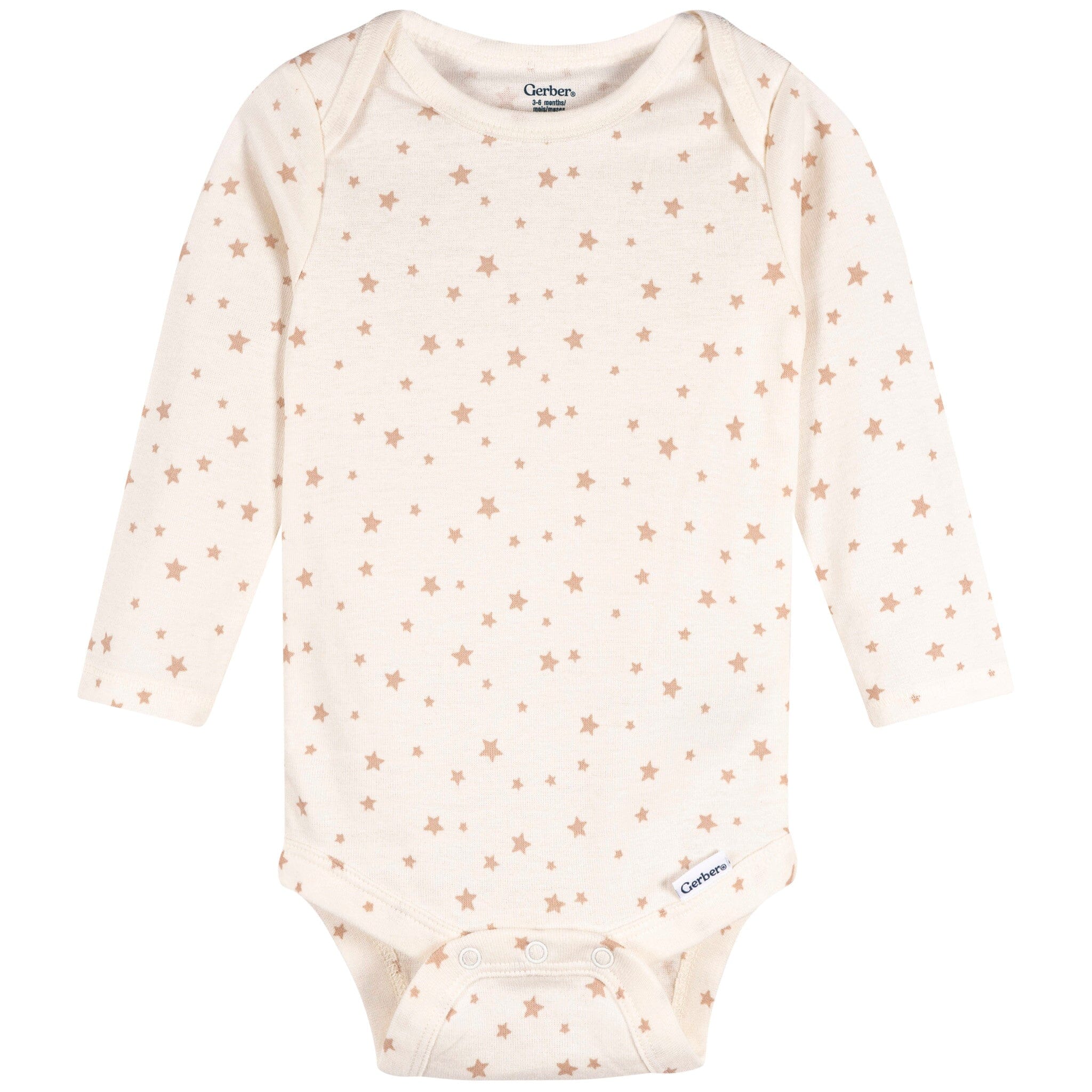 3-Pack Baby Neutral Elephant Love Long Sleeve Onesies® Bodysuits onesies Gerber® 