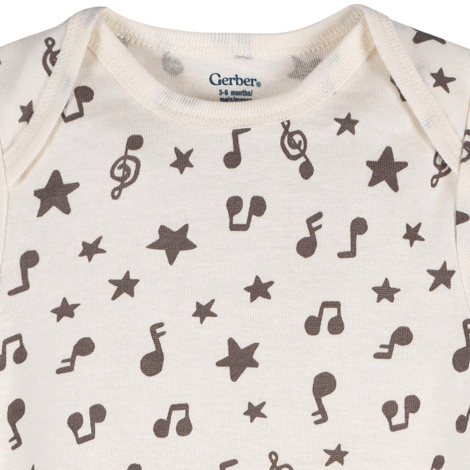 3-Pack Baby Neutral Newest Band Member Short Sleeve Onesies® Bodysuits Onesies Bodysuits Gerber® 