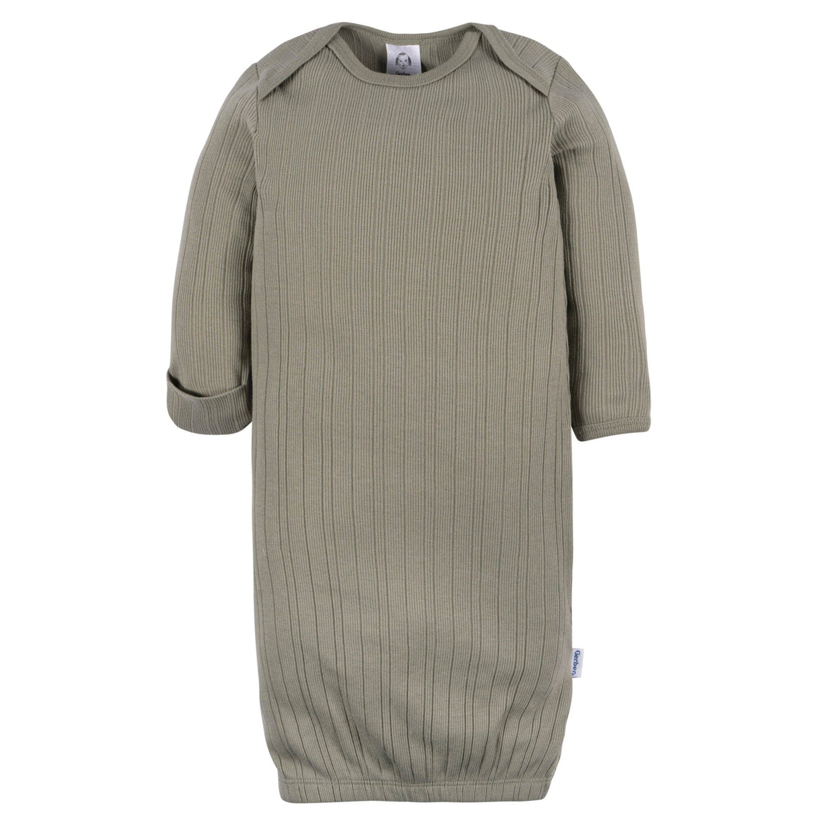 3-Pack Baby Neutral Shadow/New Wheat/Camel Lap Shoulder Gowns Sleepwear Gerber® 