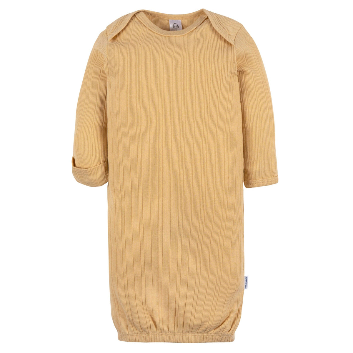 3-Pack Baby Neutral Shadow/New Wheat/Camel Lap Shoulder Gowns Sleepwear Gerber® 