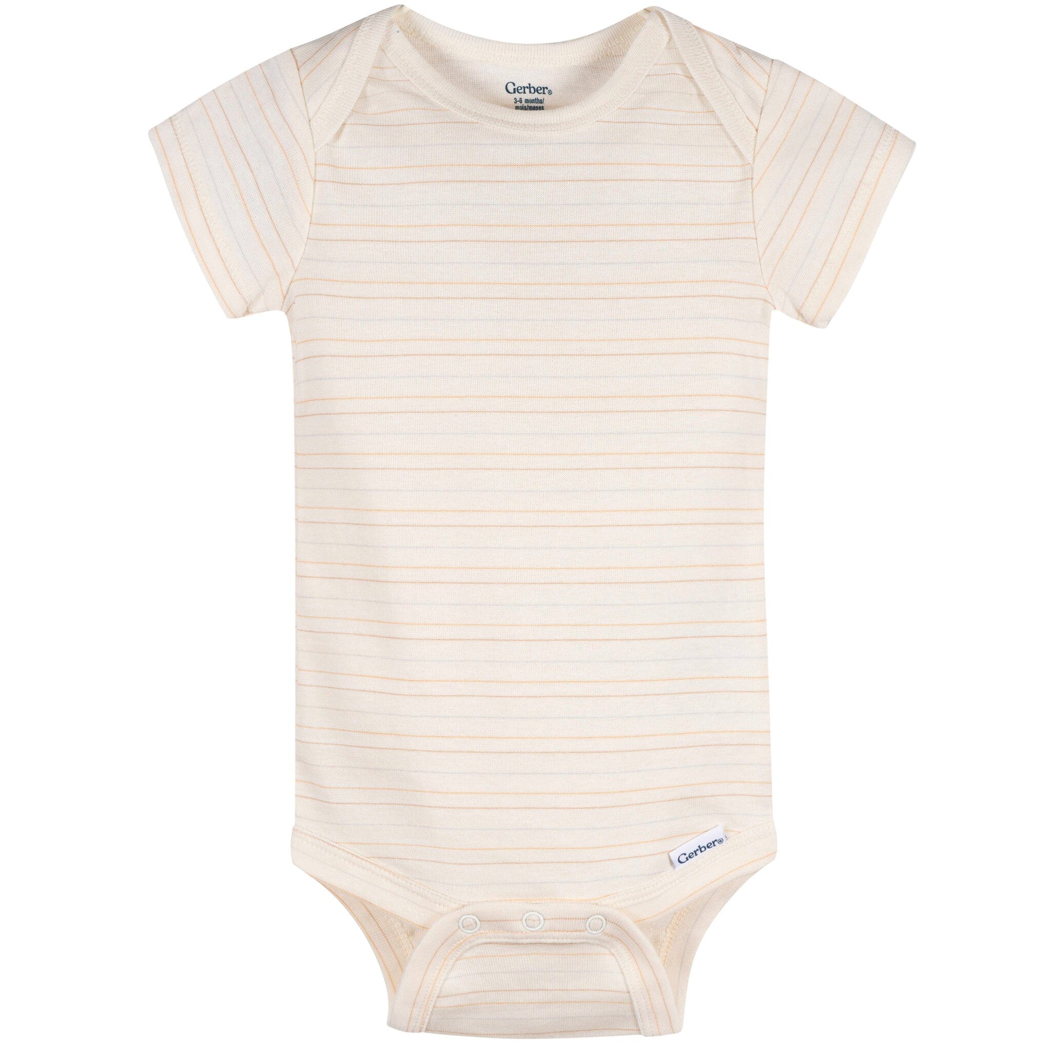 3-Pack Baby Neutral Smiles For Miles Short Sleeve Onesies® Bodysuits Onesies Bodysuits Gerber® 