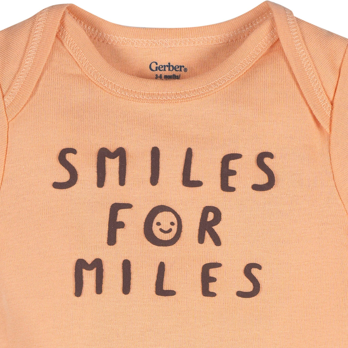 3-Pack Baby Neutral Smiles For Miles Short Sleeve Onesies® Bodysuits Onesies Bodysuits Gerber® 