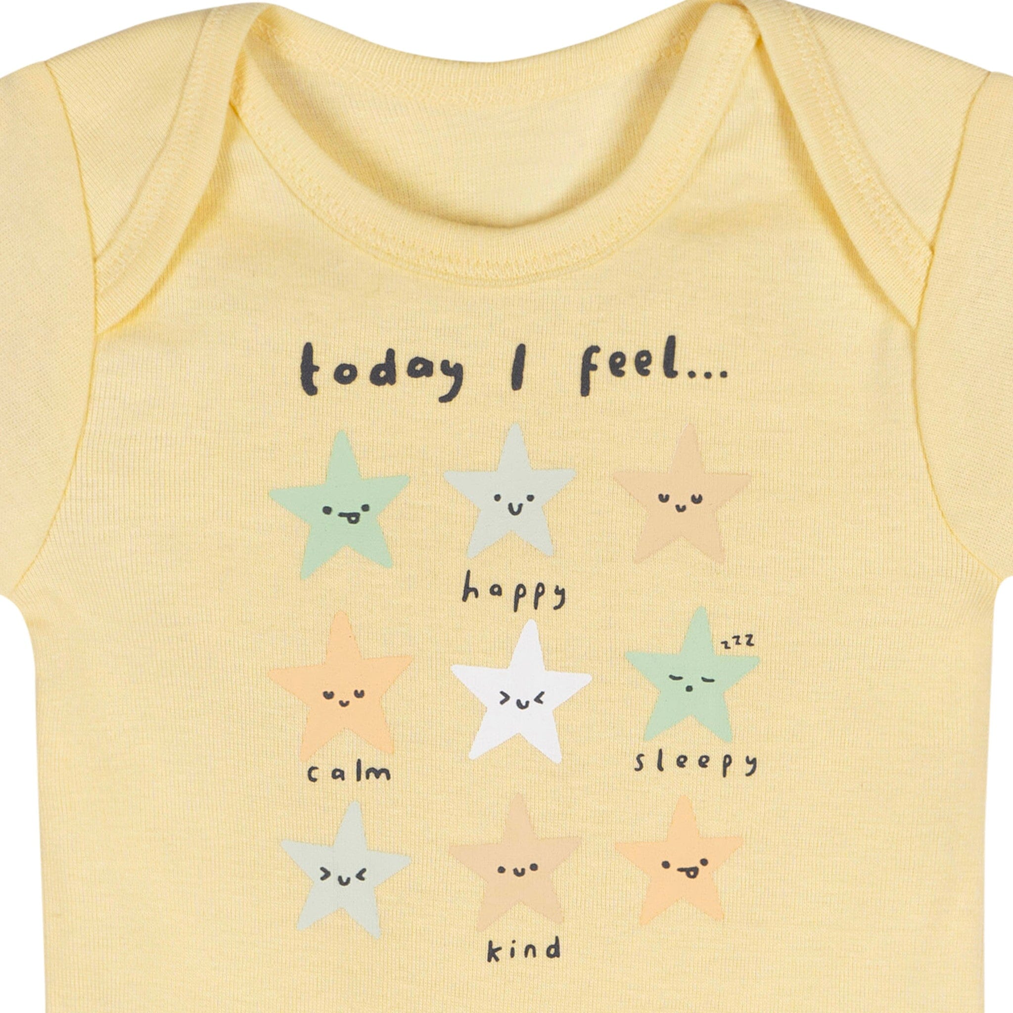 3-Pack Baby Neutral Starry Smiles Short Sleeve Onesies® Bodysuits Onesies Bodysuits Gerber® 