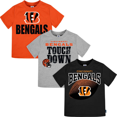 3-Pack Infant & Toddler Boys Cincinnati Bengals Short Sleeve Tees