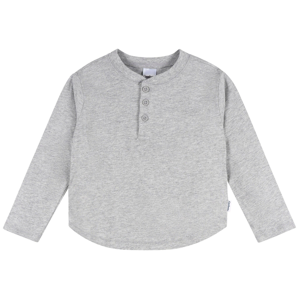 3-Pack Infant & Toddler Boys Black/White/Grey Long Sleeve Shirts Tops Gerber® 