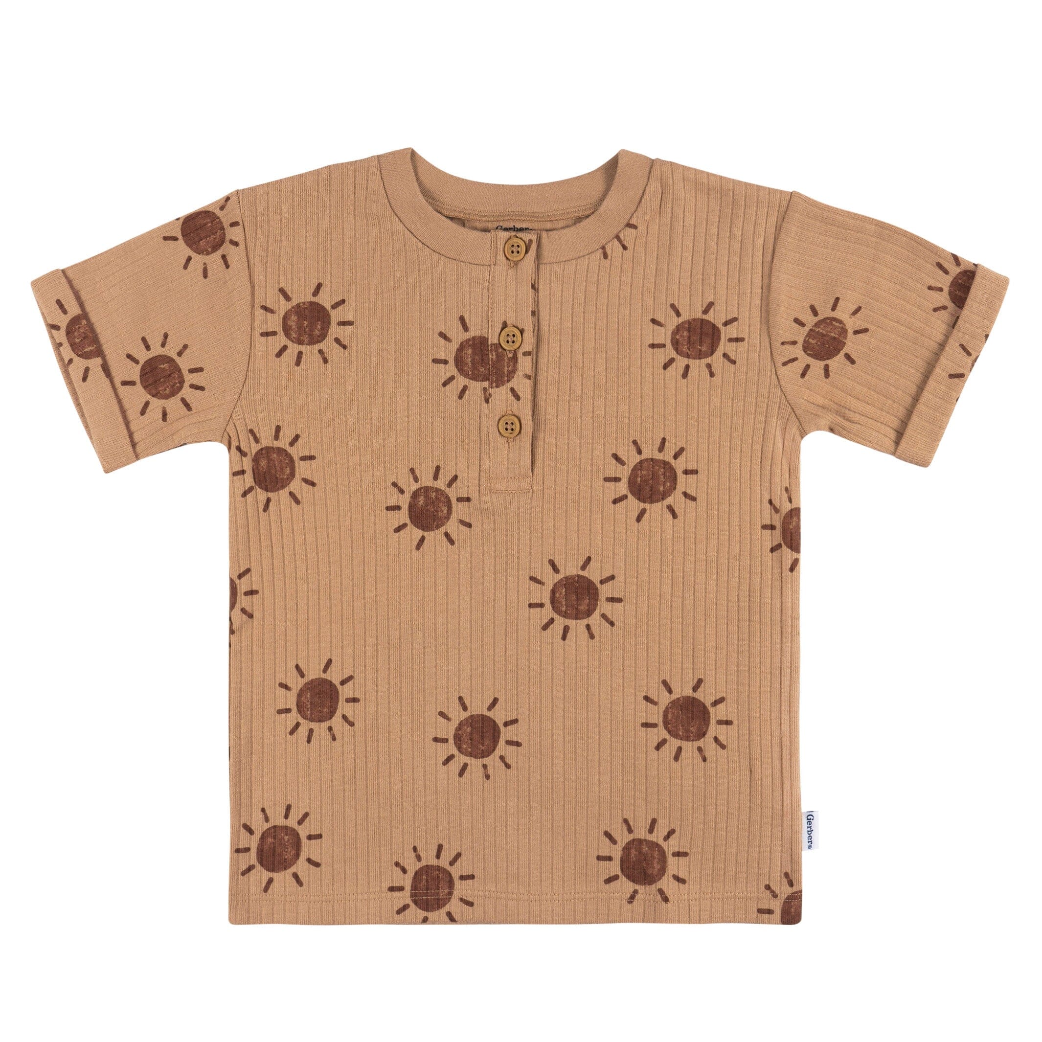 3-Pack Infant and Toddler Boys Sun Henley T-Shirts