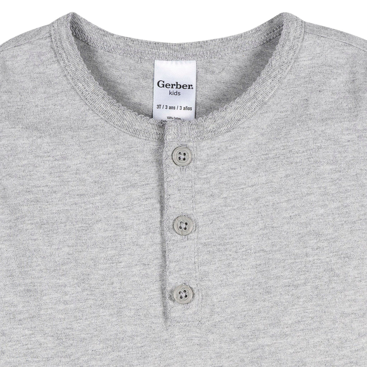 3-Pack Infant & Toddler Girls Black/White/Grey Long Sleeve Shirts Tops Gerber® 