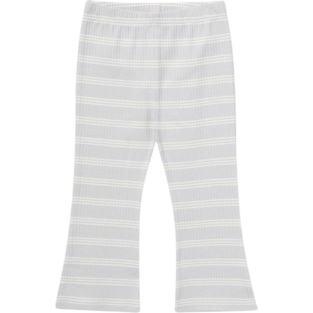 3-Pack Infant & Toddler Girls Gray and Pink Ribbed Flare Leggings