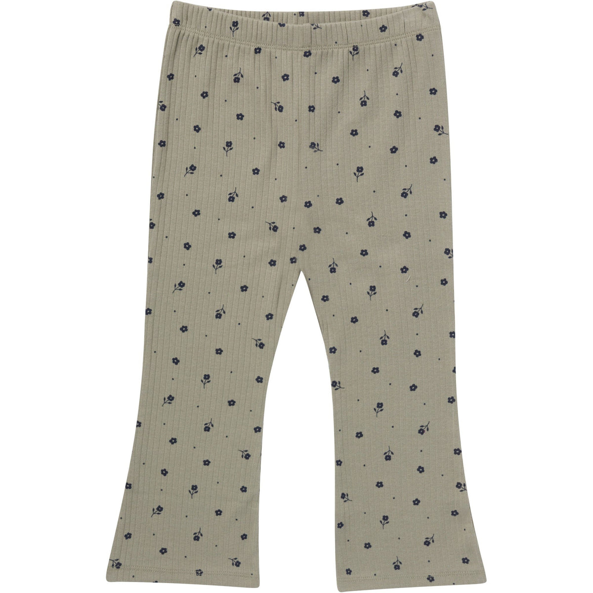 3-Pack Infant & Toddler Girls Green Daisies, Blue and Gray Textured Flare Leggings bottoms Gerber® 