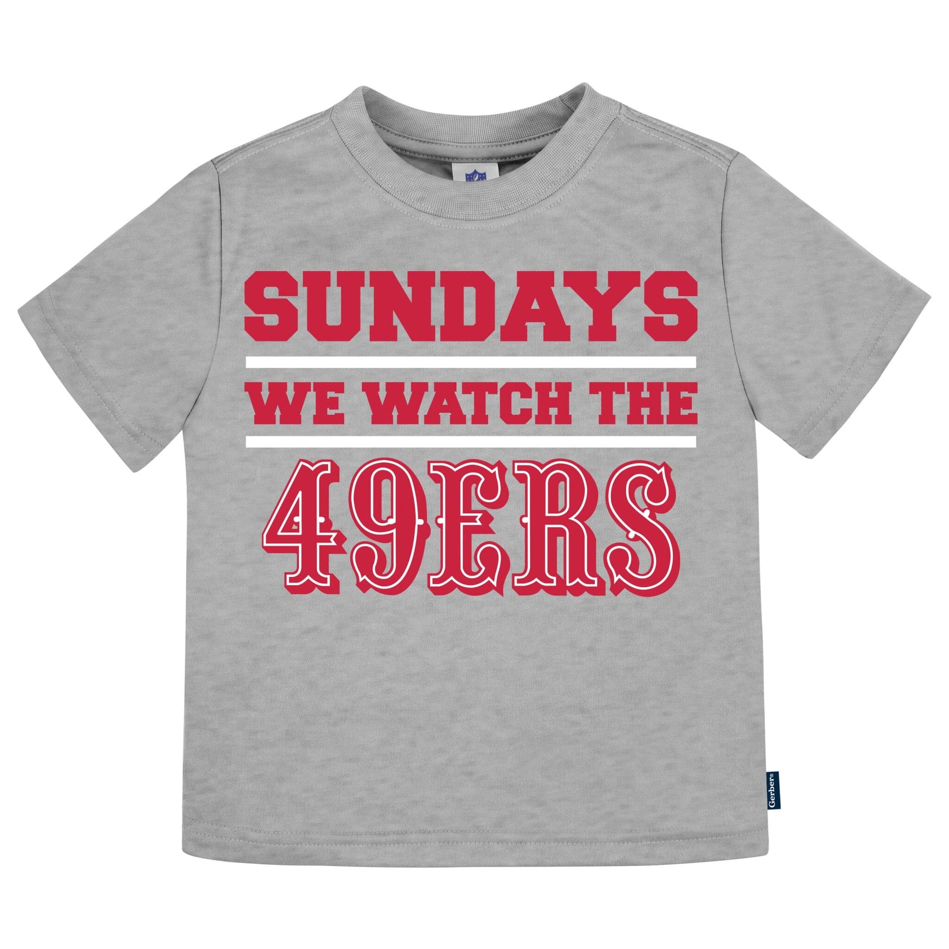 3-Pack Infant & Toddler Neutral 49Ers T-Shirts Tops NFL 