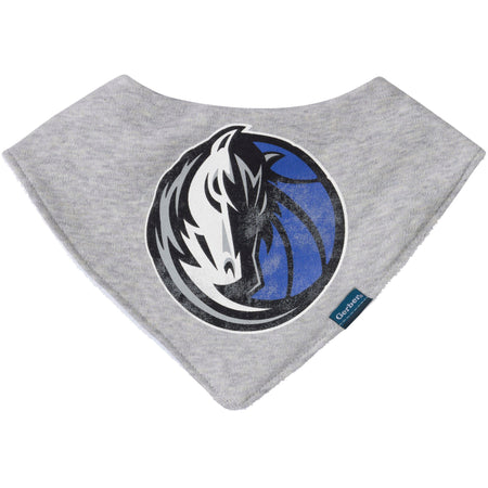 3-Piece Baby Neutral Dallas Mavericks Bandana Bib and Burp Cloth Set