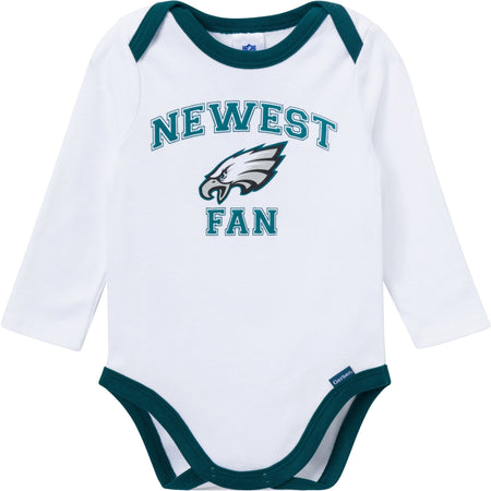 3-Piece Baby Boys Philadelphia Eagles Bodysuit, Active Pant and Cap Set