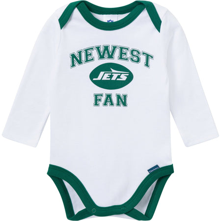 3-Piece Baby Boys New York Jets Bodysuit, Active Pant and Cap Set