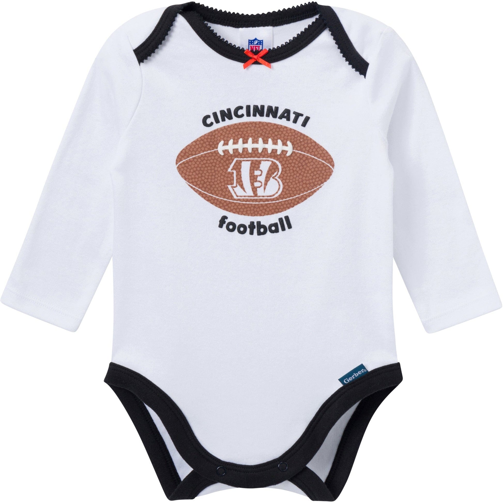 3-Piece Baby Girls Cincinatti Bengals Bodysuit, Pants & Headband Set Outfits & Sets NFL 