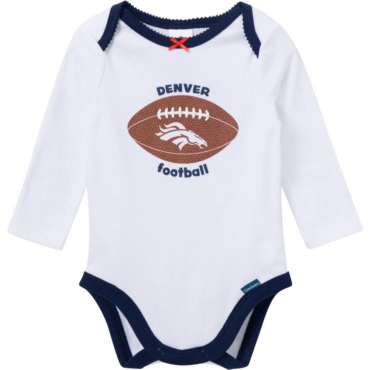 3-Piece Baby Girls Denver Broncos Bodysuit, Pants & Headband Set Outfits & Sets NFL 