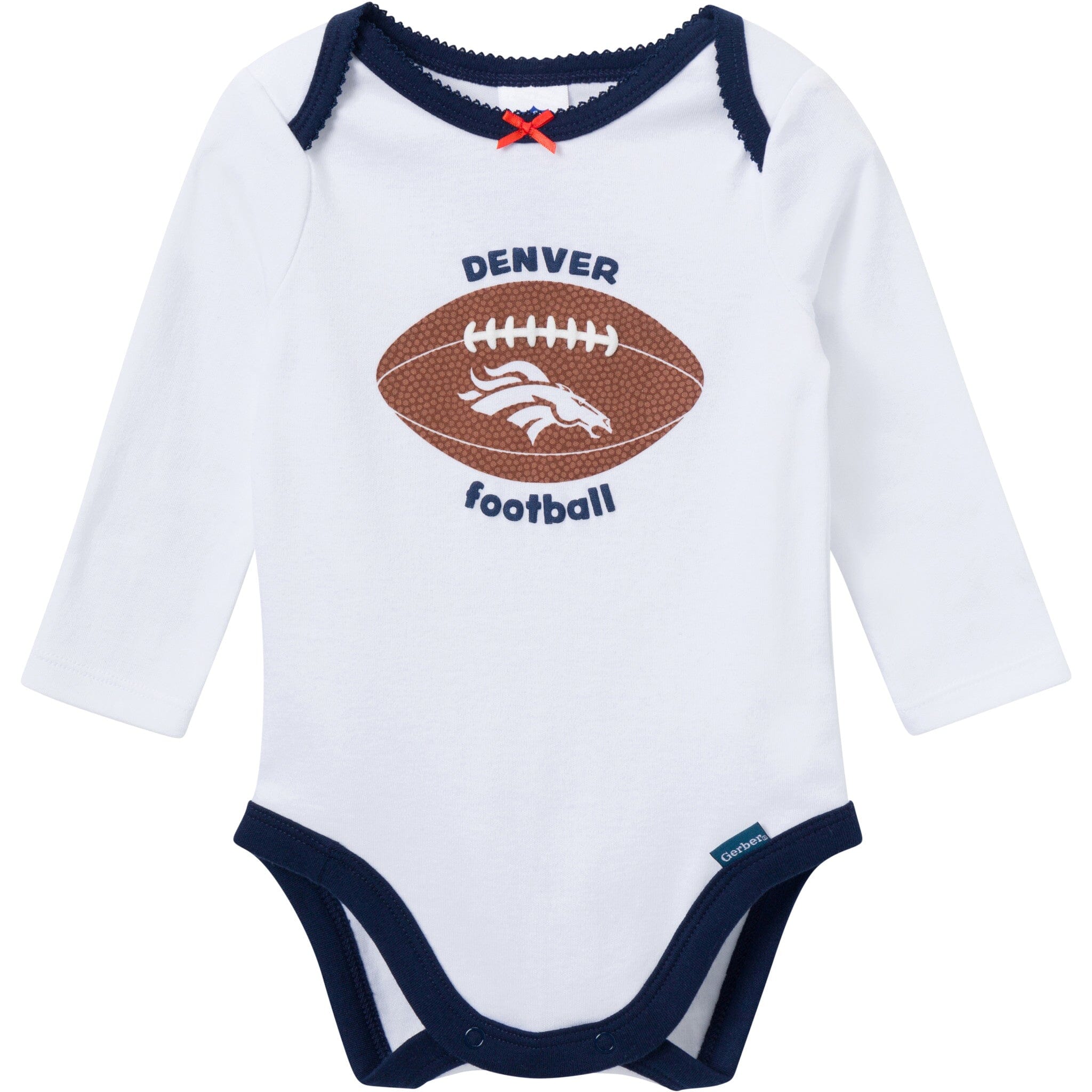 3-Piece Baby Girls Denver Broncos Bodysuit, Pants & Headband Set Outfits & Sets NFL 