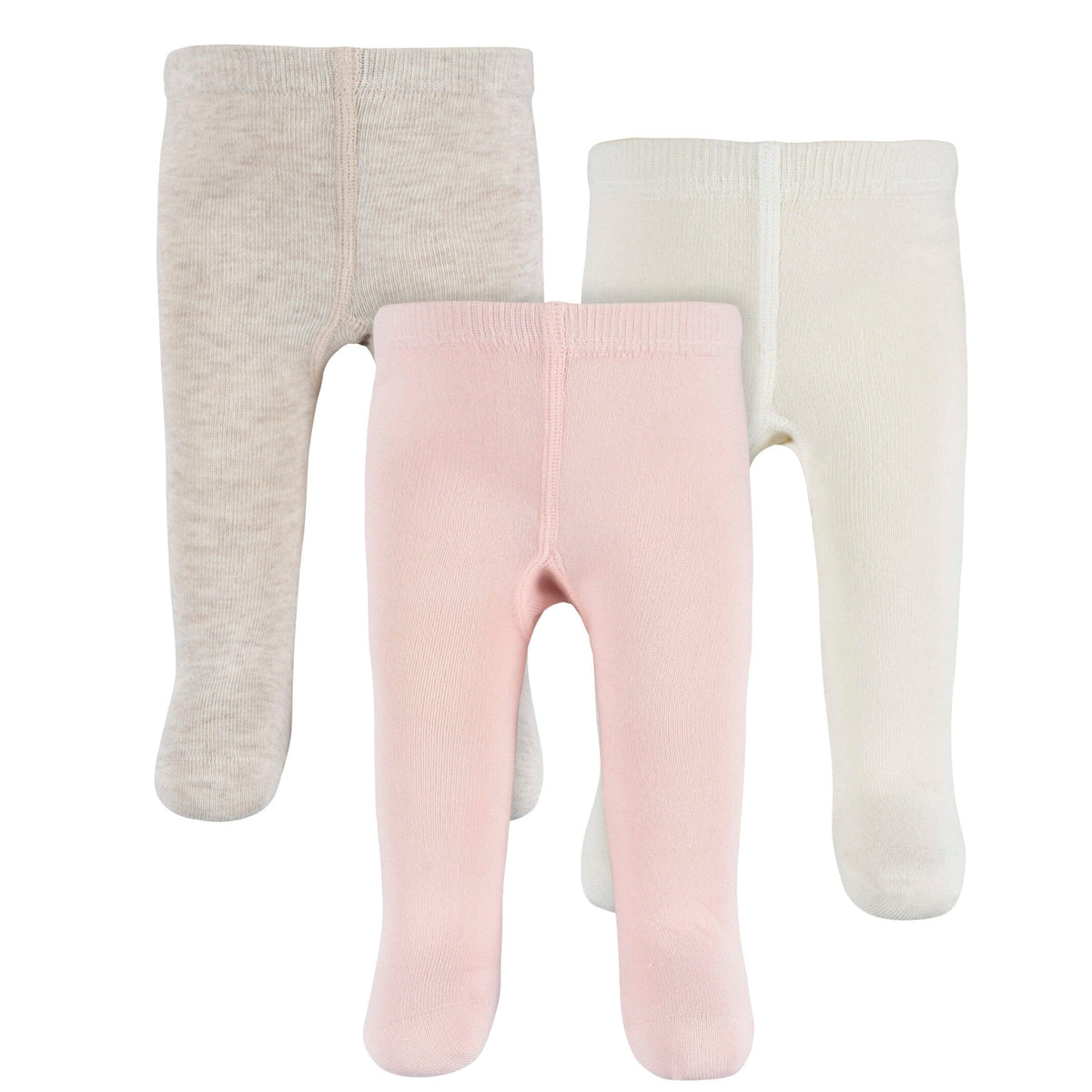 3-Piece Baby Girls Light Grey Heather Tights
