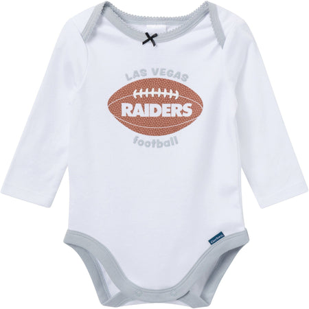 3-Piece Baby Girls Las Vegas Raiders Bodysuit, Pants & Headband Set
