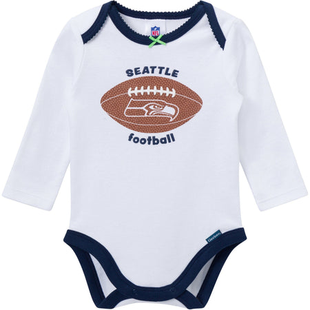 3-Piece Baby Girls Seattle Seahawks Bodysuit, Pants & Headband Set
