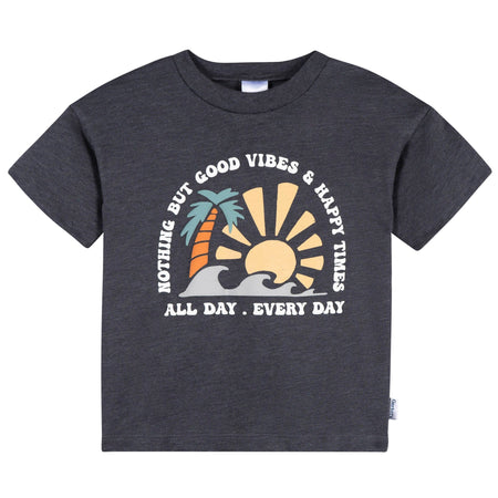 3-Piece Infant & Toddler Boys Good Vibes T-Shirts & Shorts