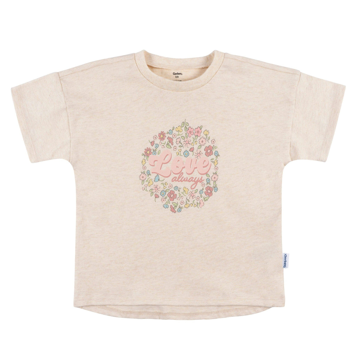 3-Piece Infant & Toddler Girls Pink Floral Shirt and Shorts Set