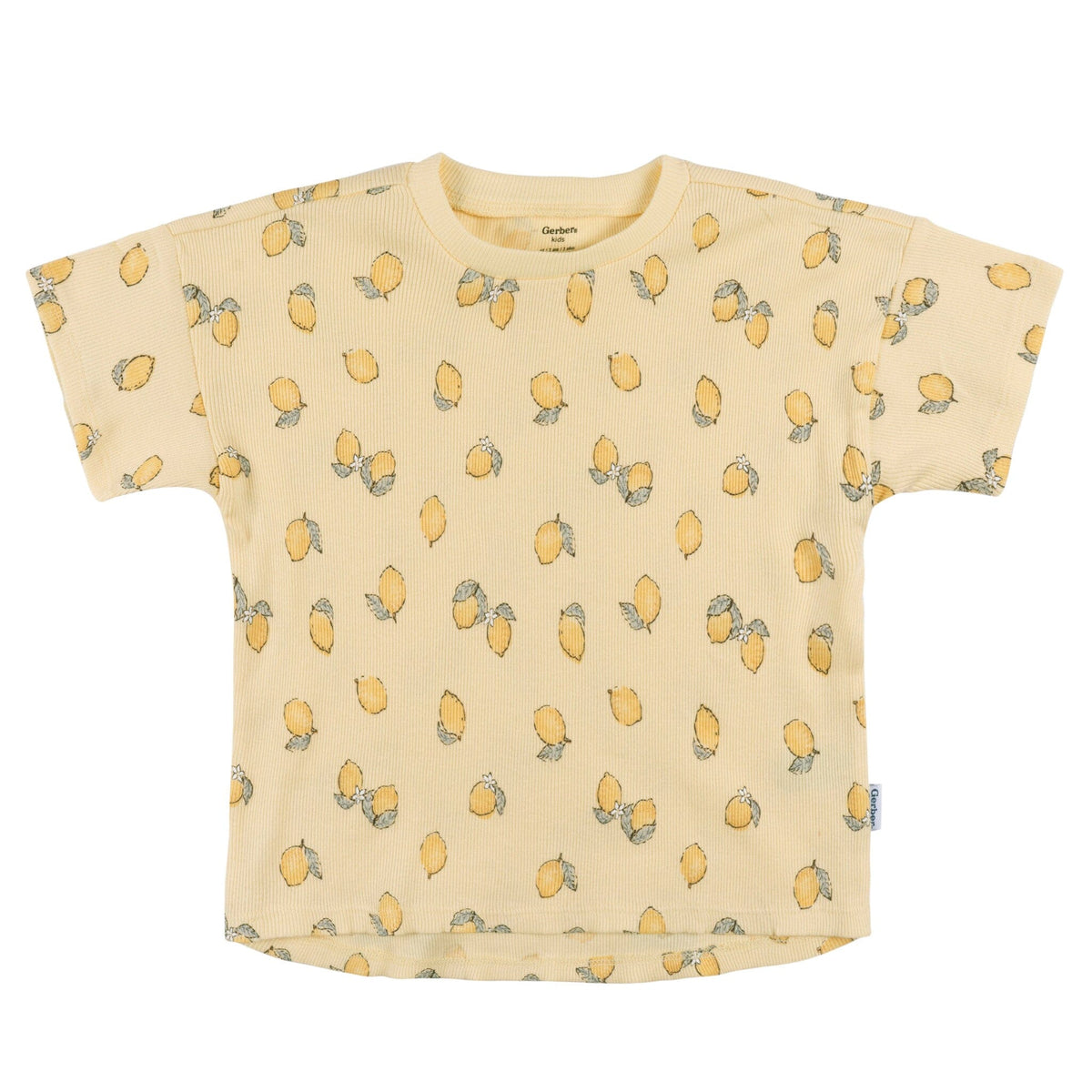 3-Piece Infant & Toddler Girls Yellow Lemons Shirt and Shorts Set