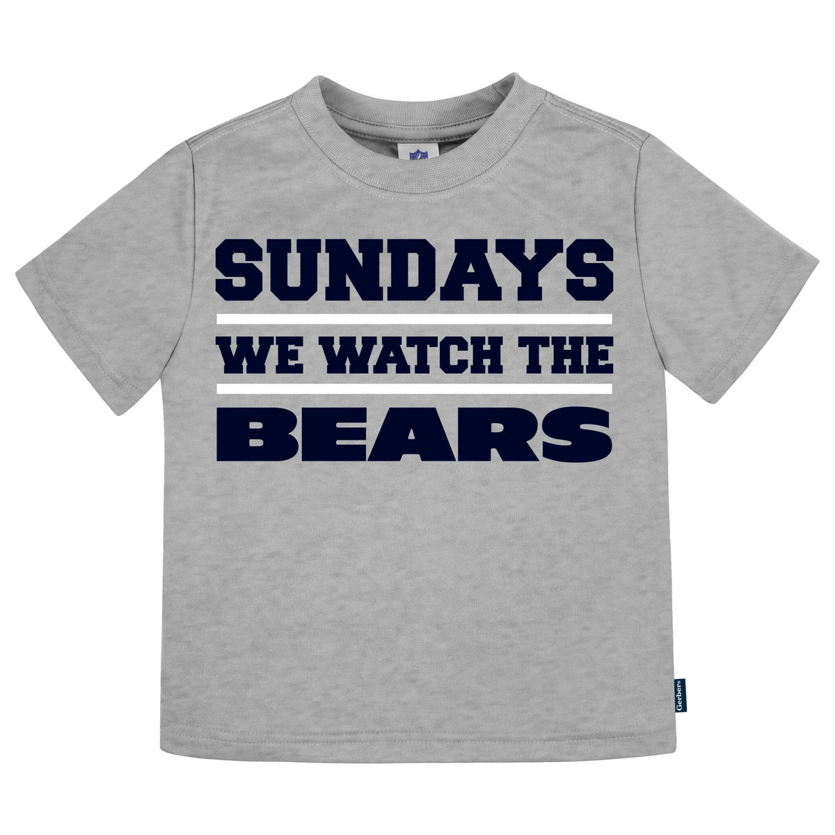 3-Piece Infant & Toddler Neutral Chicago Bears T-Shirts Tops NFL 
