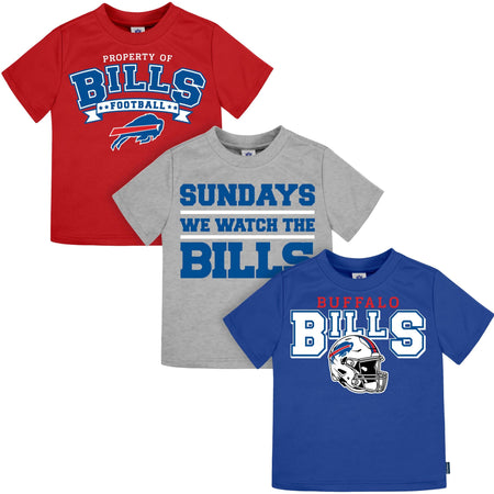 3-Piece Infant & Toddler Buffalo Bills T-Shirts