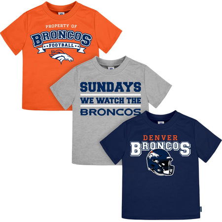 3-Piece Infant & Toddler Denver Broncos T-Shirts