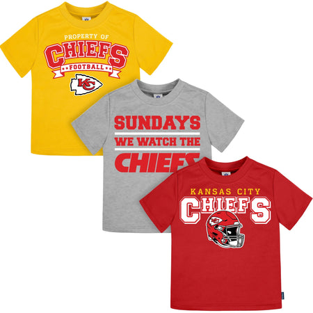 3-Piece Infant & Toddler Kansas City Chiefs T-Shirts
