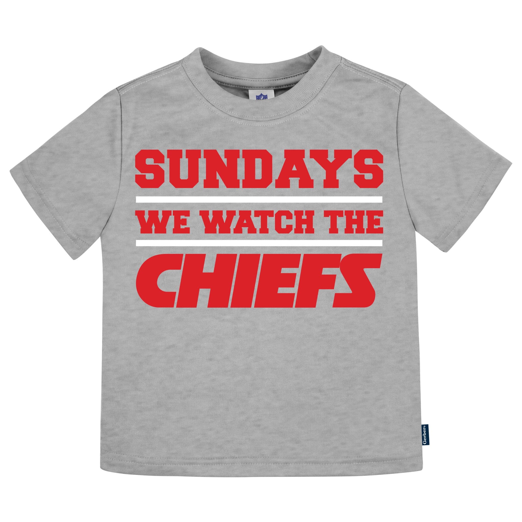 3-Piece Infant & Toddler Neutral Kansas City Chiefs T-Shirts Tops NFL 