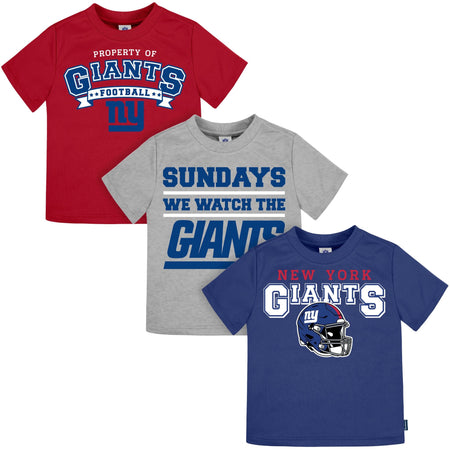 3-Piece Infant & Toddler New York Giants T-Shirts