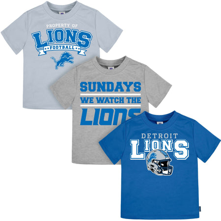 3-Piece Infant & Toddler Detroit Lions T-Shirts
