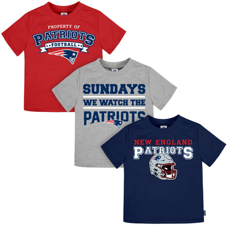 3-Piece Infant & Toddler New England Patriots T-Shirts