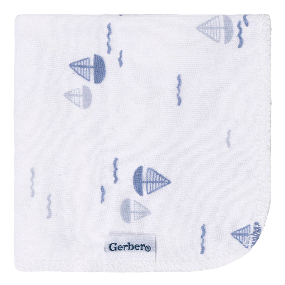 4-Pack Baby Boys Little Lighthouse Terry Washcloths Bath Gerber® 